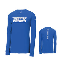 Miami East Wrestling Nike Long Sleeve Dri Fit Tee