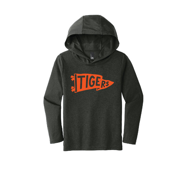 Versailles Tigers Pennant Youth Long Sleeve Hooded Tee